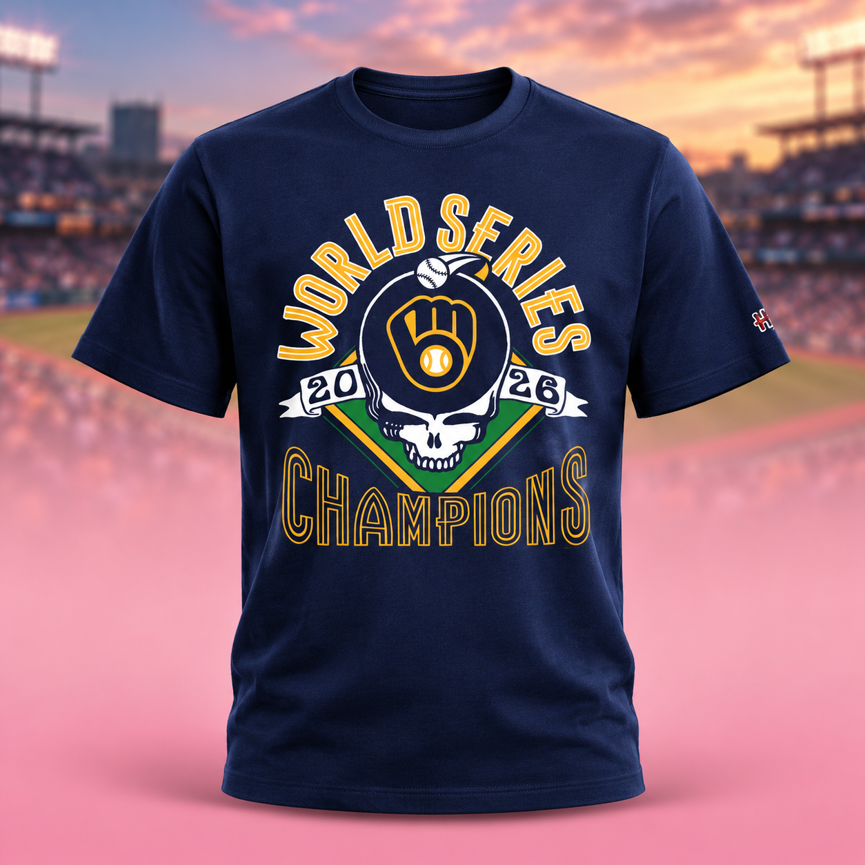 Milwaukee Brewers x The Grateful Dead Homage Youth 2026 World Series Champions TShirt