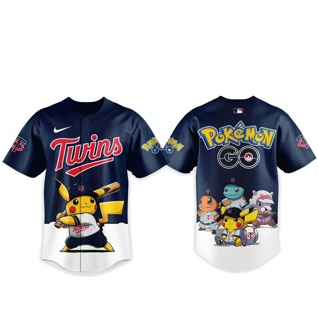 Minnesota Twins Pokemon Go Night 2026 Baseball Jersey