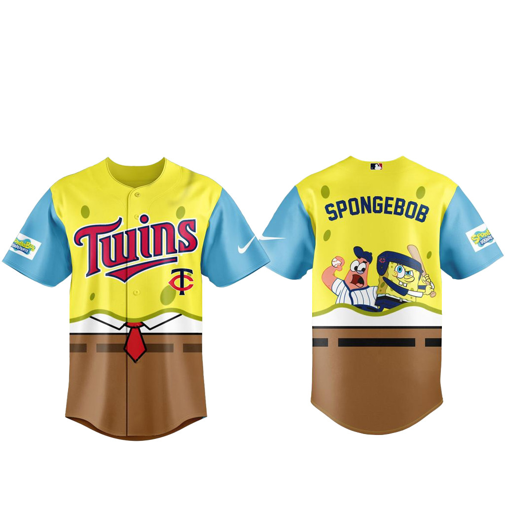 Minnesota Twins SpongeBob Night Baseball Jersey 2026