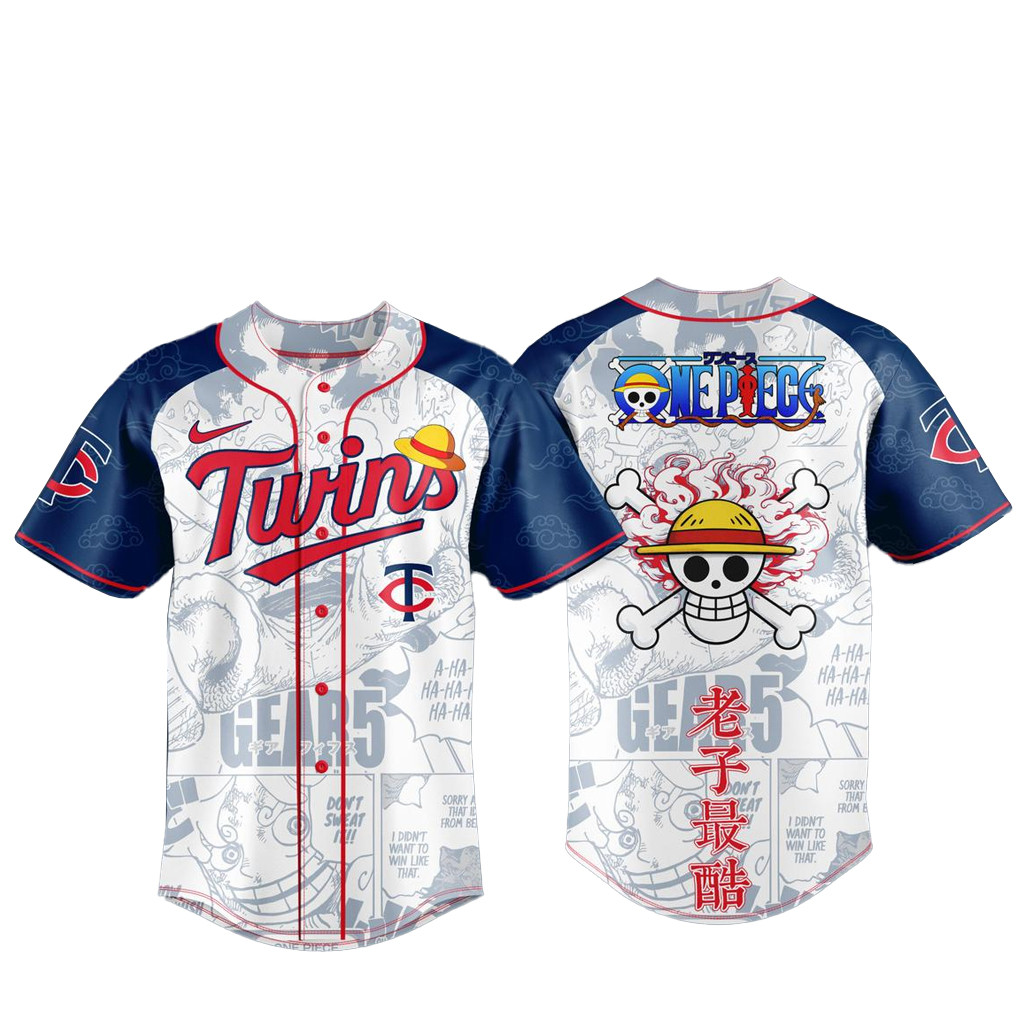 Minnesota Twins x One Piece Night 2026 Baseball Jersey