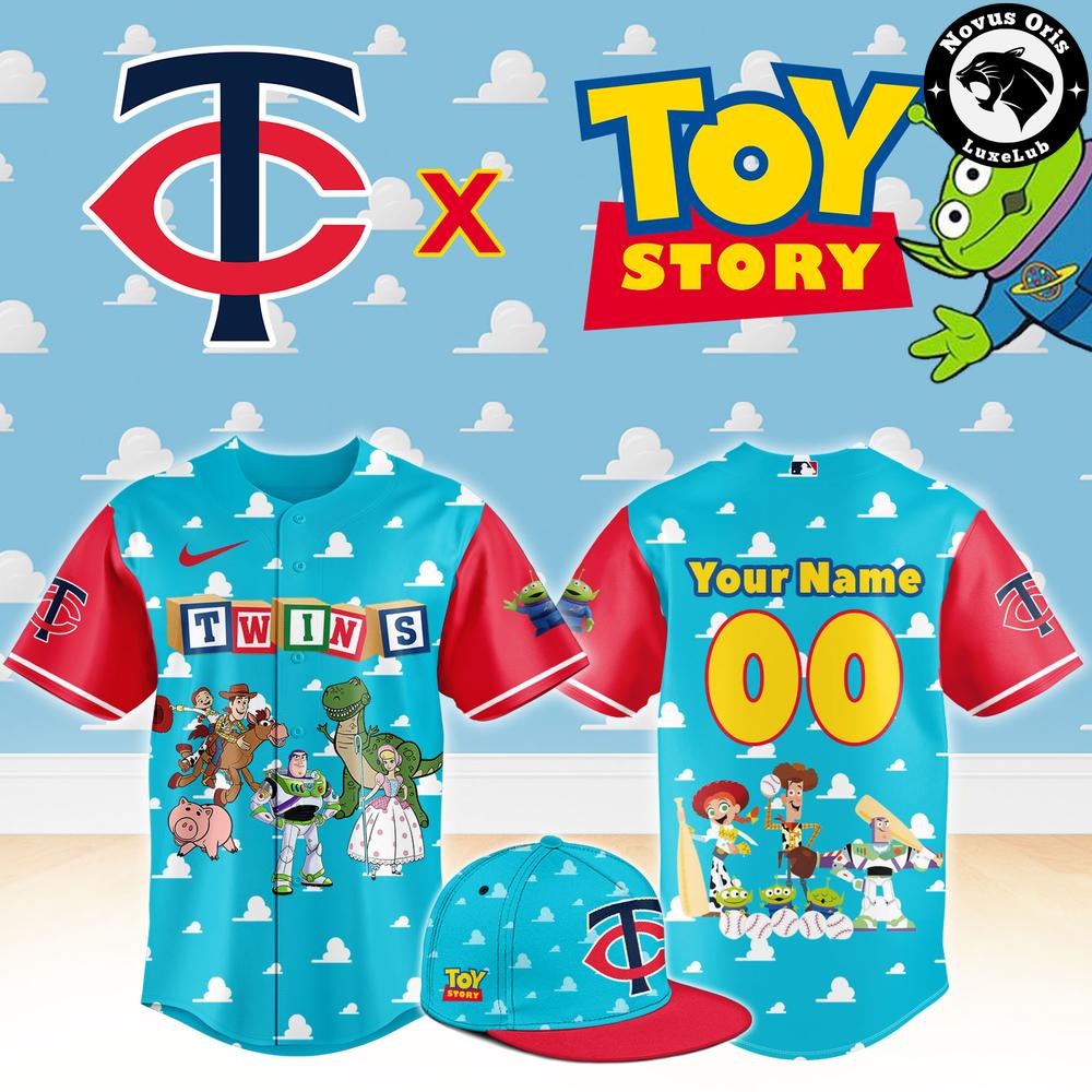 Minnesota Twins x Toy Story Night Woody Buzz Lightyear Custom Baseball Jersey 1 - Unicasport Minnesota Twins x Toy Story Night Woody Buzz Lightyear Custom Baseball Jersey