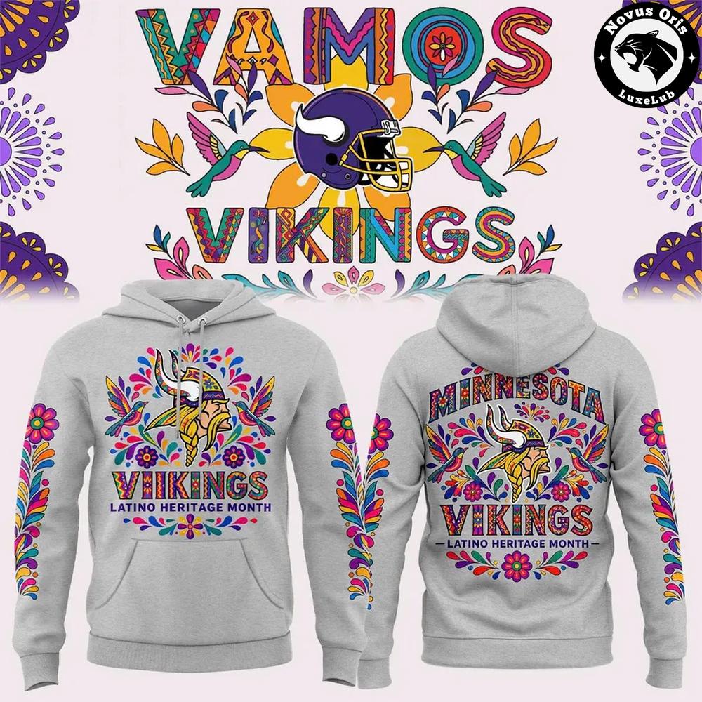 Minnesota Vikings 2026 Latino Heritage Month 2026 Pullover Hoodie 1 - Unicasport Minnesota Vikings 2026 Latino Heritage Month 2026 Pullover Hoodie