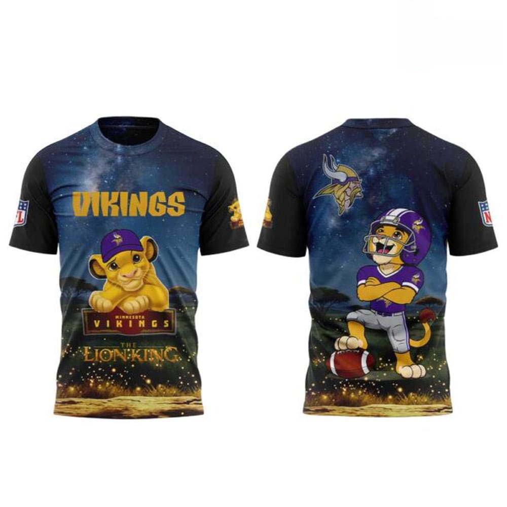 Minnesota Vikings x The Lion King Short Sleeve TShirt