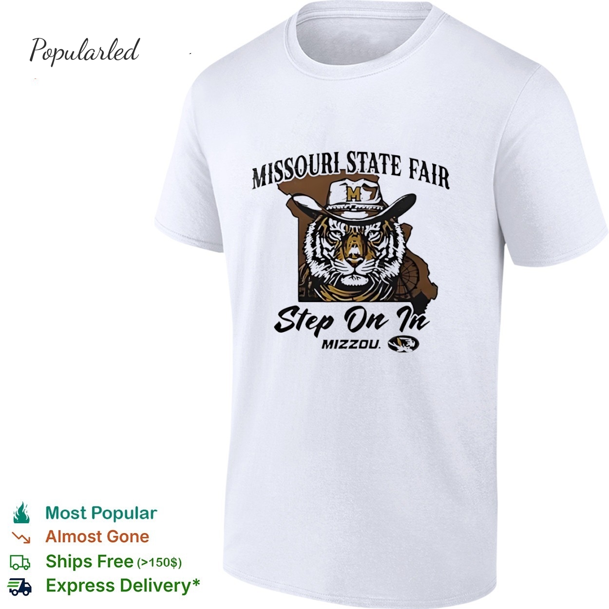 Missouri State fair step on in Mizzou Tigers retro shirt