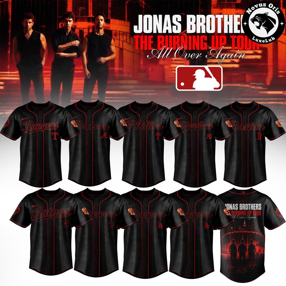 MLB x Jonas Brothers The Burning Up Tour 2026 Baseball Jersey 1 - Unicasport MLB x Jonas Brothers The Burning Up Tour 2026 Baseball Jersey