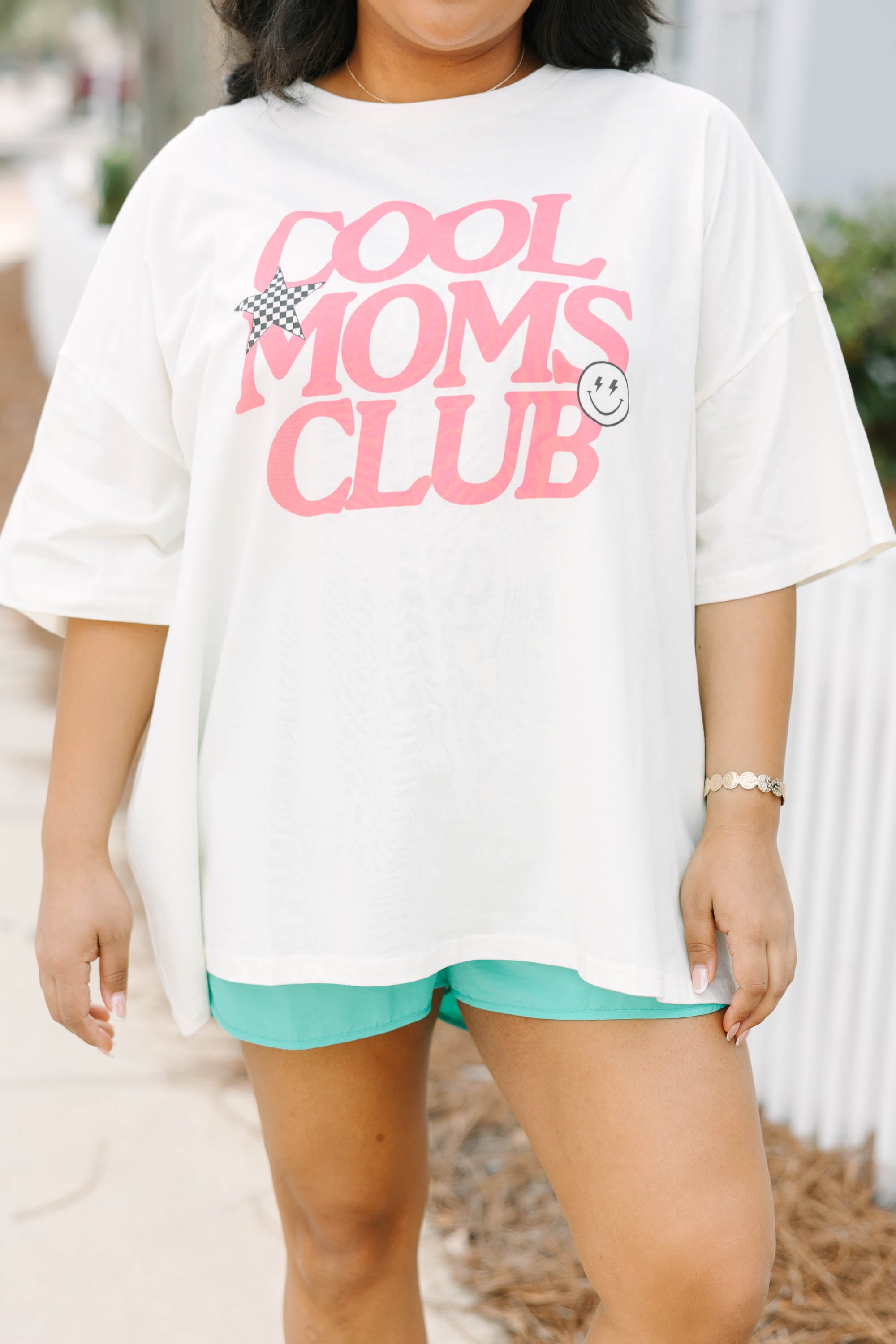 Mom's Club Boyfriend Tee, Ivory 4 Mom's Club Boyfriend Tee, Ivory - Image 4
