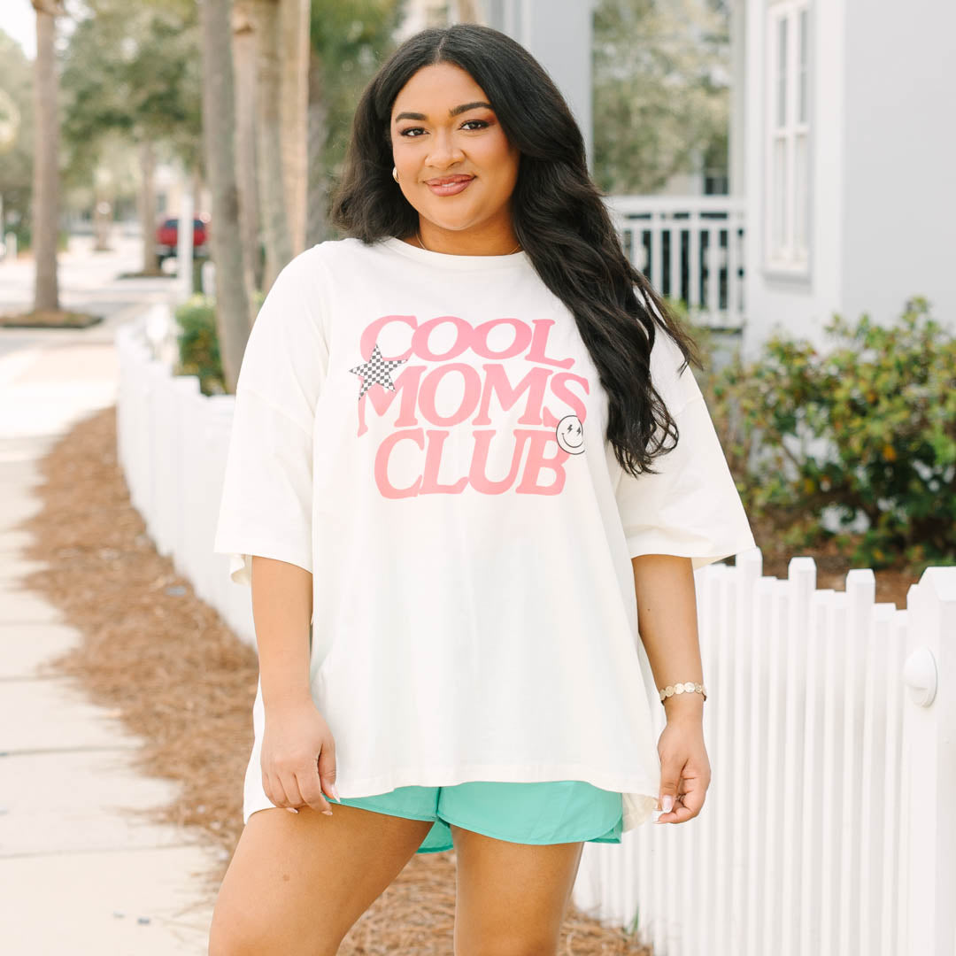 Mom's Club Boyfriend Tee, Ivory 6 Mom's Club Boyfriend Tee, Ivory - Image 6