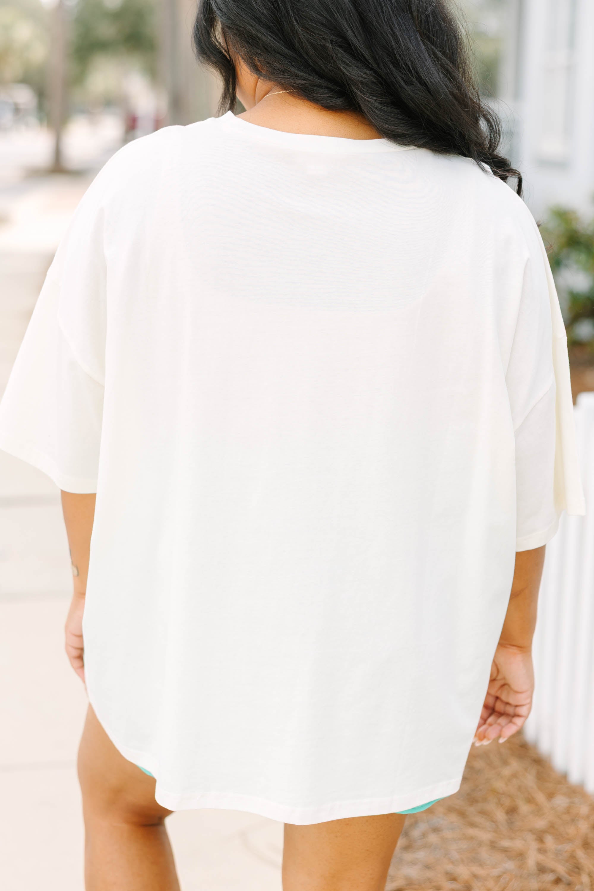 Mom's Club Boyfriend Tee, Ivory 5 Mom's Club Boyfriend Tee, Ivory - Image 5