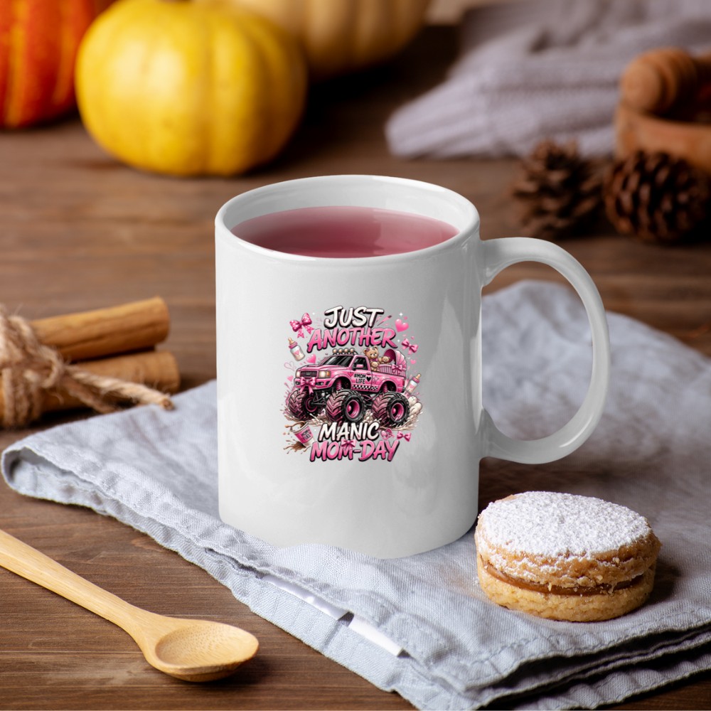 Monster Mama Just Another Manic Mom Day Mom Life Mug - Image 4