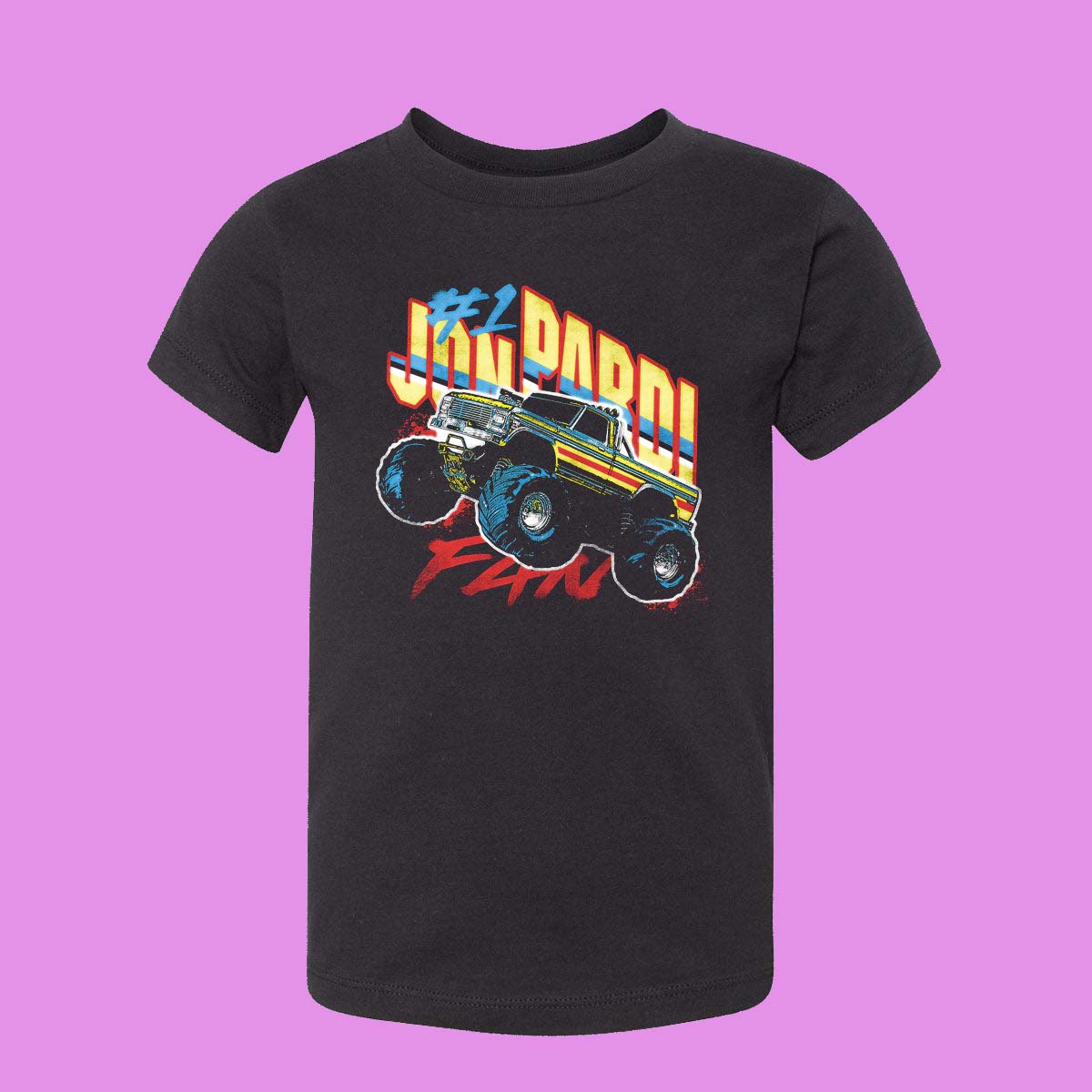 Jon Pardi Tour 2026 Monster Truck Kids Graphic Tee - Country Music Fan Gift Idea