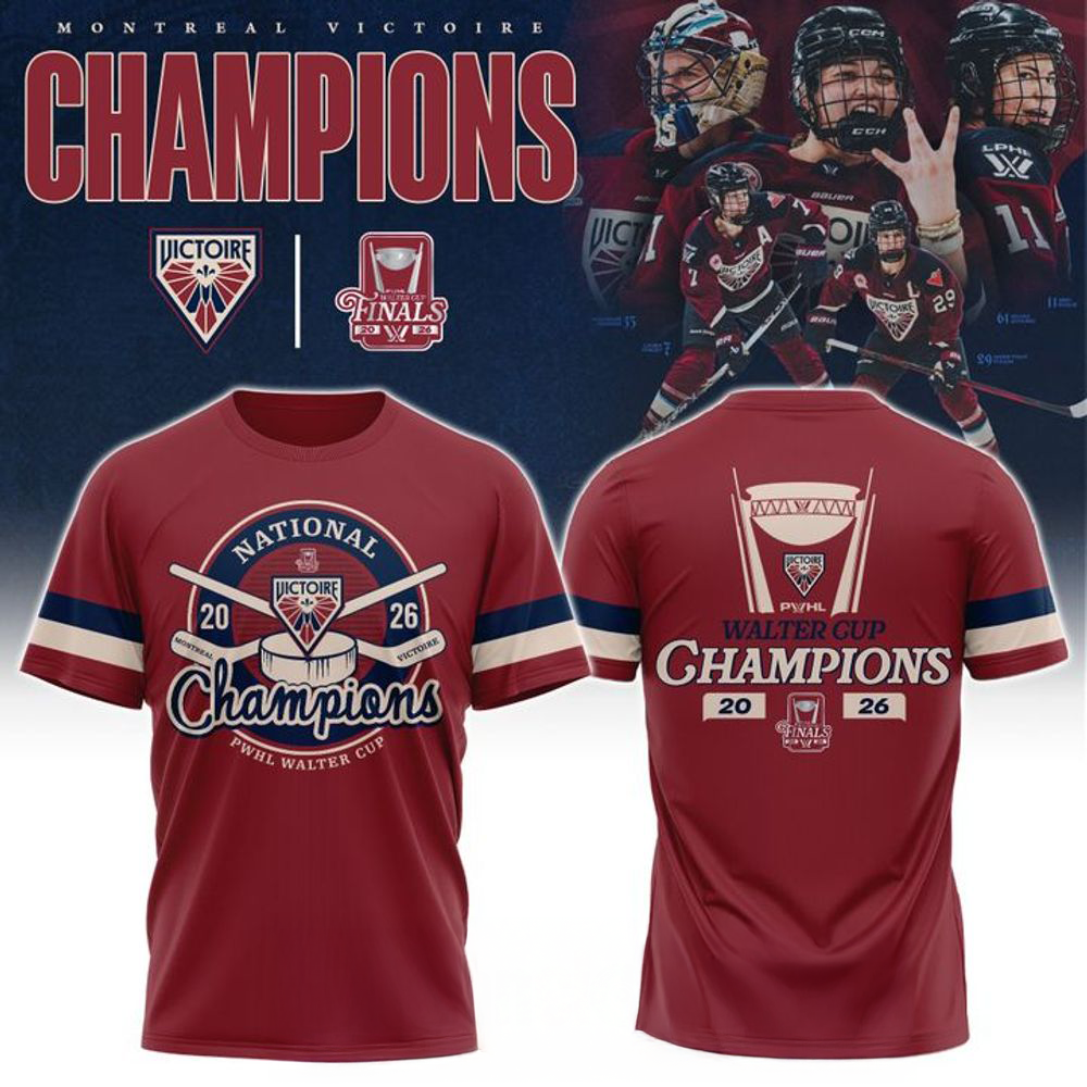 Montreal Victoire 2026 PWHL Walter Cup Champions Shirt
