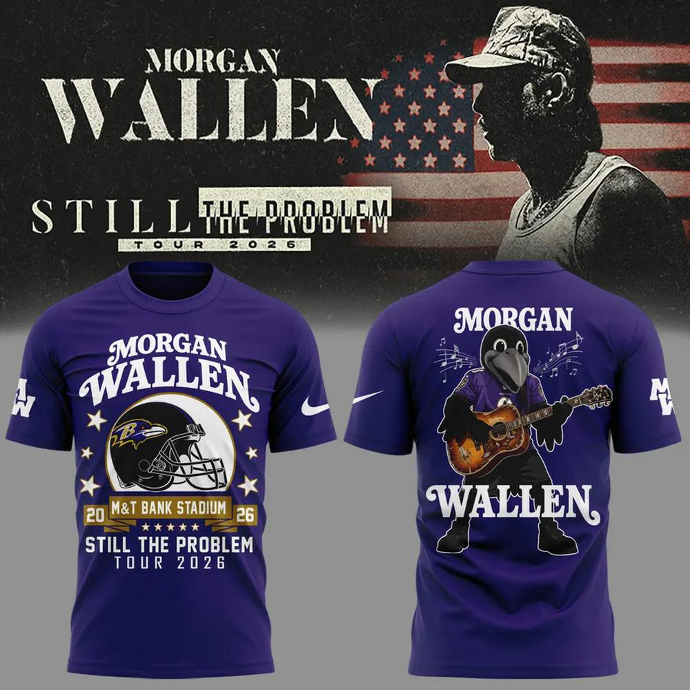 Morgan Wallen Purple Michigan Wolverines T Shirt