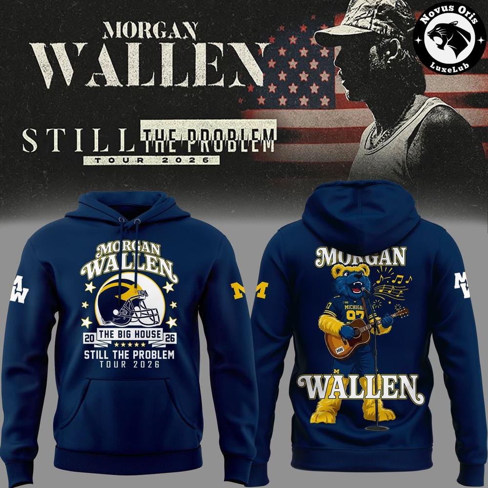 Morgan Wallen x Michigan Wolverines Still The Problem Tour 2026 Hoodie
