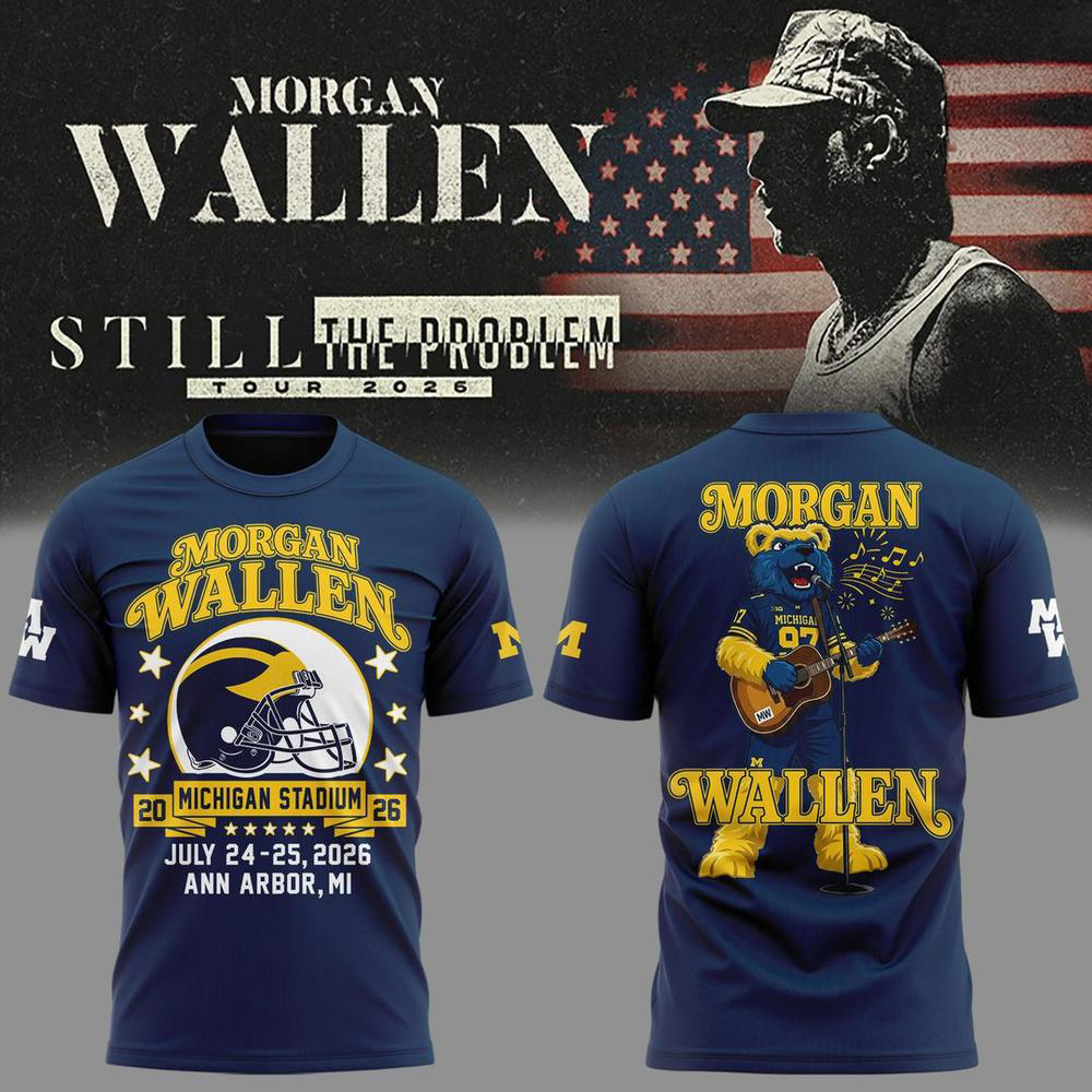 Morgan Wallen x Michigan Wolverines Still The Problem Tour 2026 TShirt