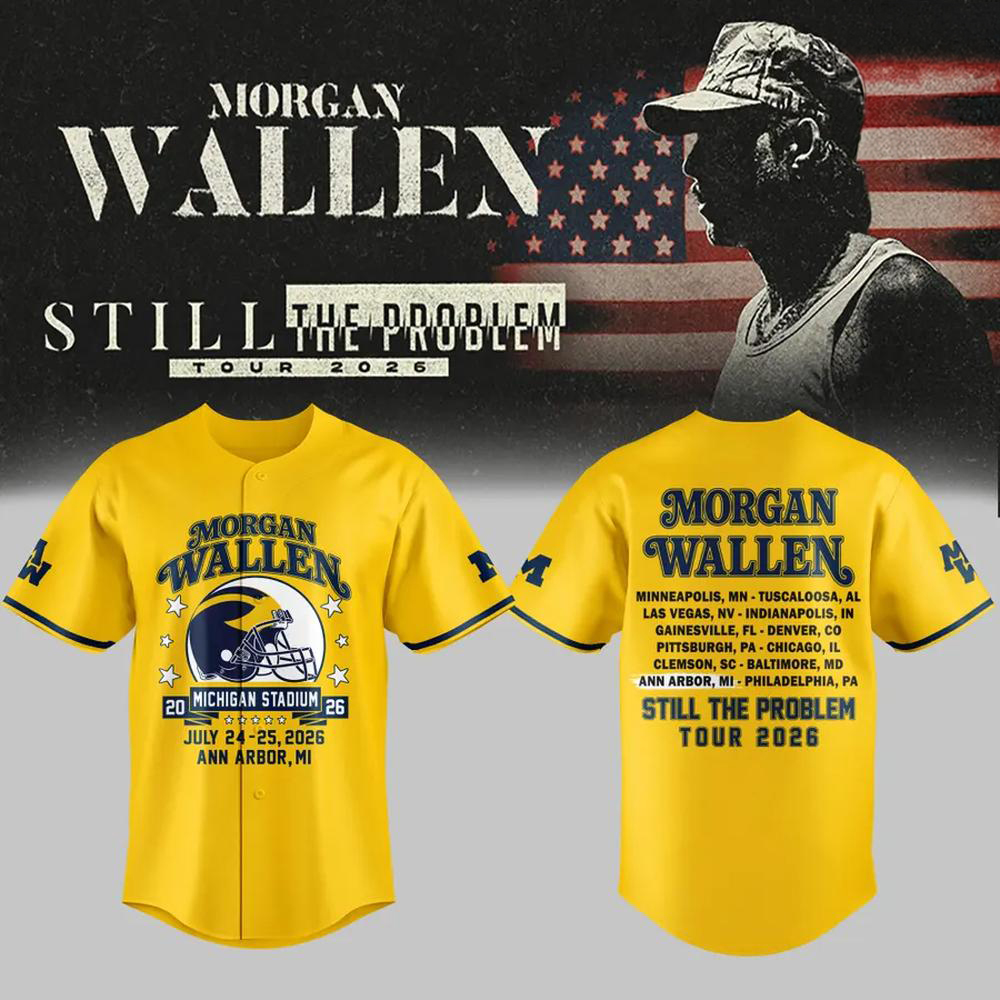 Morgan Wallen Yellow Michigan Wolverines Baseball Jersey