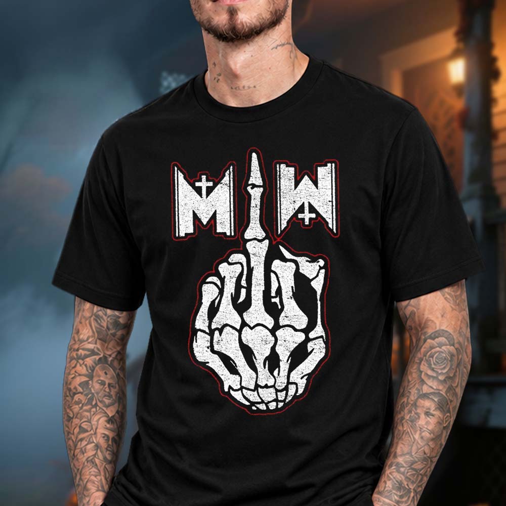 Motionless In White Merch 2026 Fall Set Middle Finger Unisex TShirt
