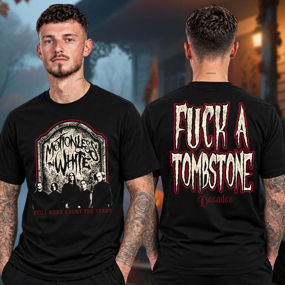 Motionless In White Merch 2026 Fall Set Still Here Count The Year Two Sided Unisex TShirt