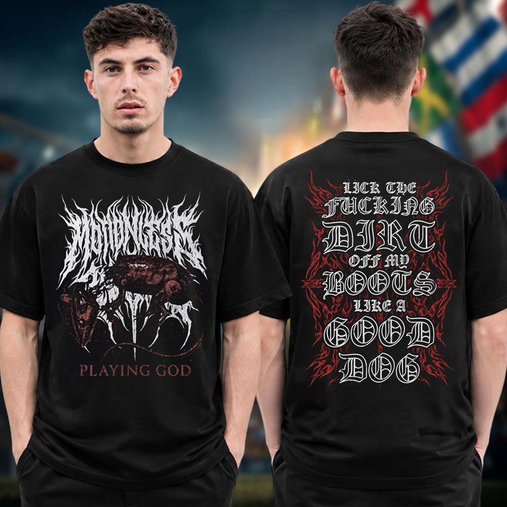 Motionless In White The Sweat And Blood Tour 2026 Playing God Two Sided Unisex T Shirt