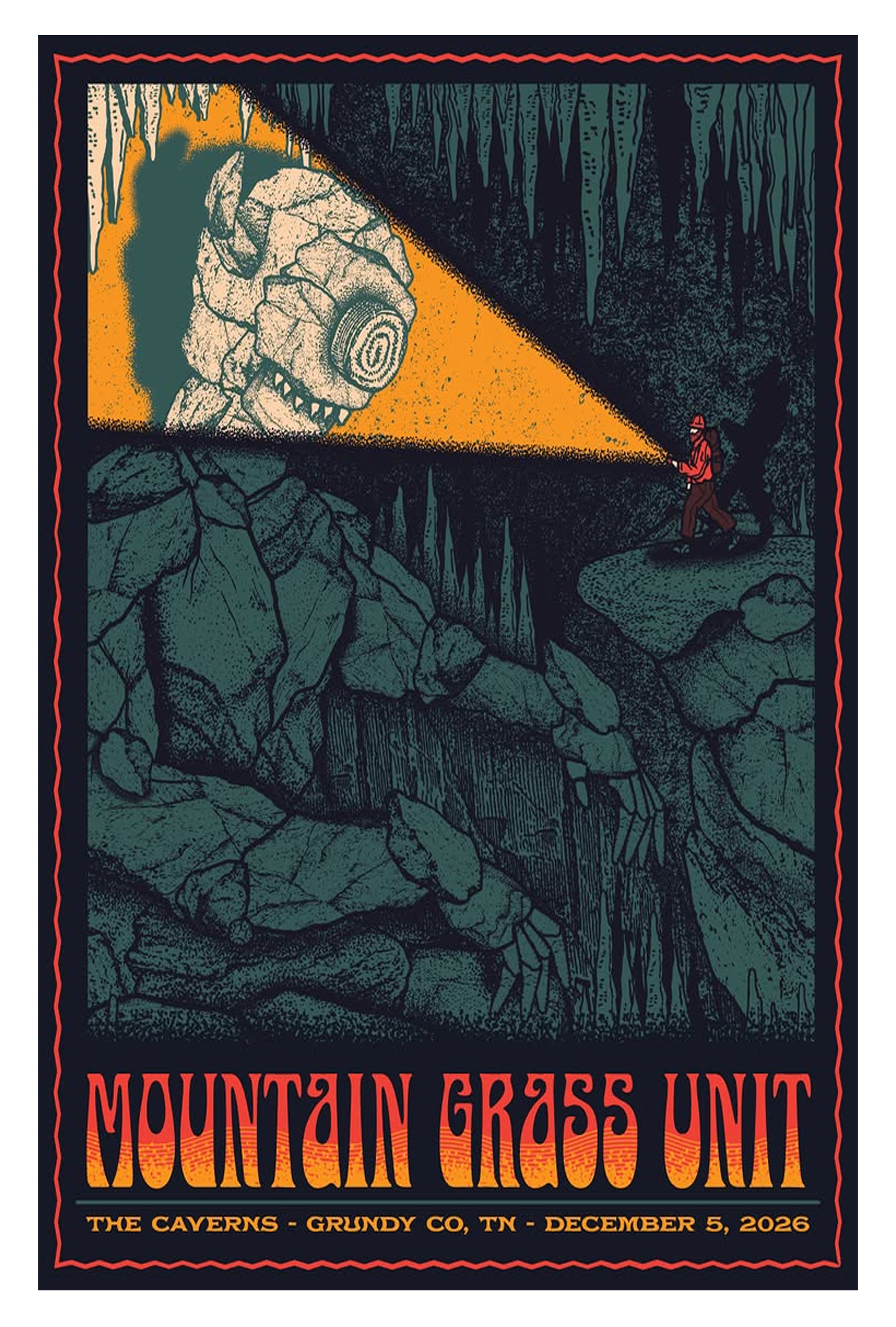 Mountain Grass Unit The Caverns Tennessee Concert Poster 2026 Merch