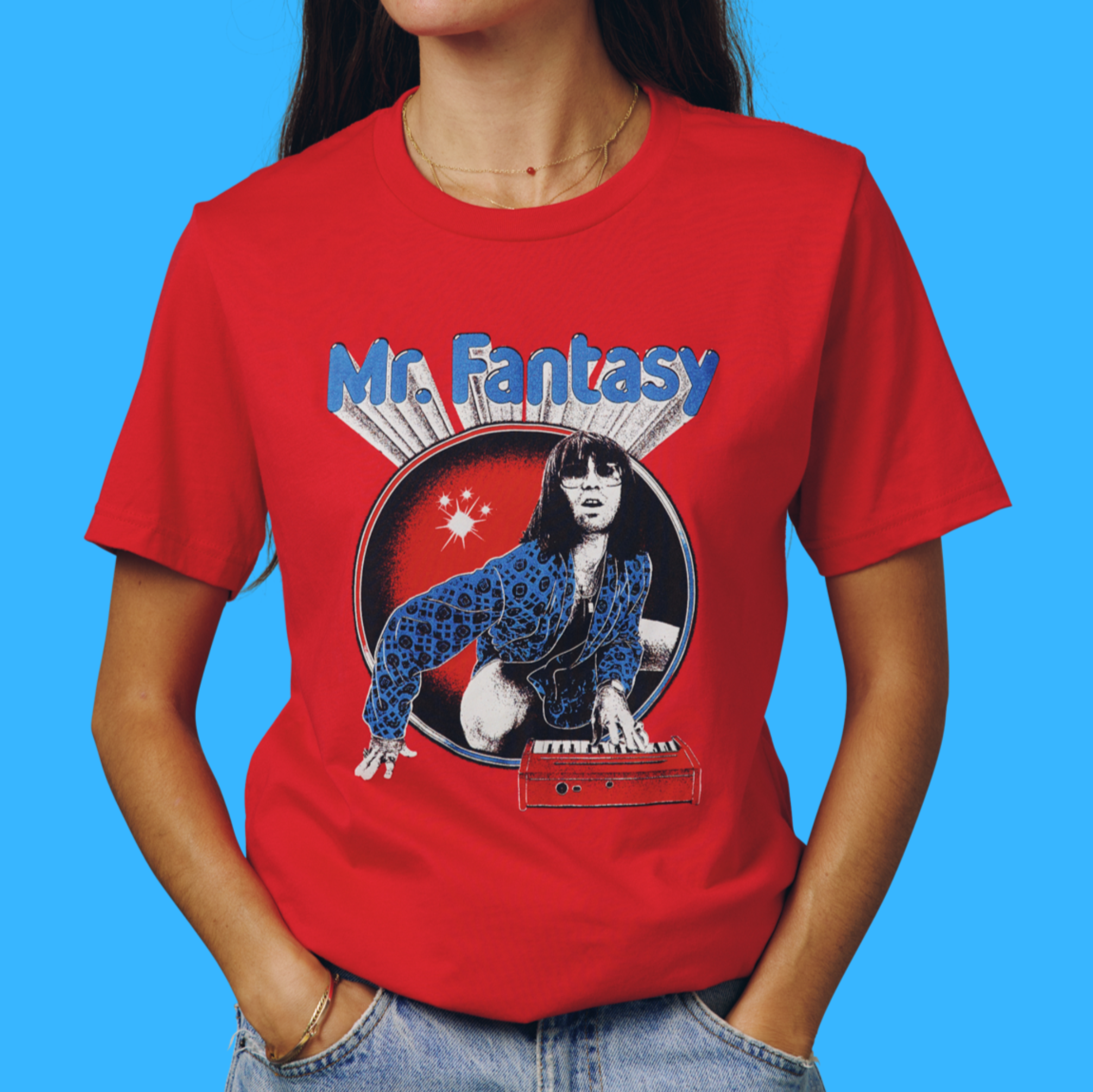 2026 Tour Mr. Fantasy Red Piano Unisex Tee - Image 3