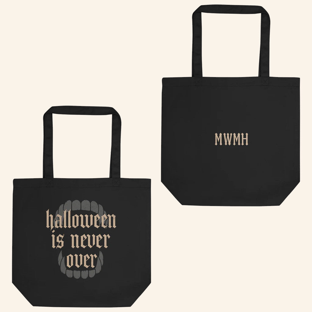 Murder With My Husband Merch MWMH Tote Bag Halloween Is Never Over Bag Gifts For Besties