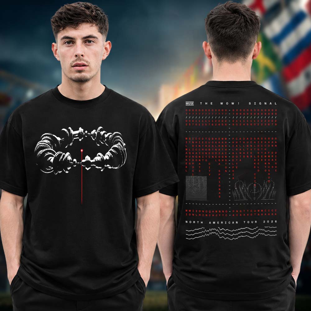 Muse Band The Wow Signal USA Tour 2026 Error Code Two Sided Unisex T Shirt