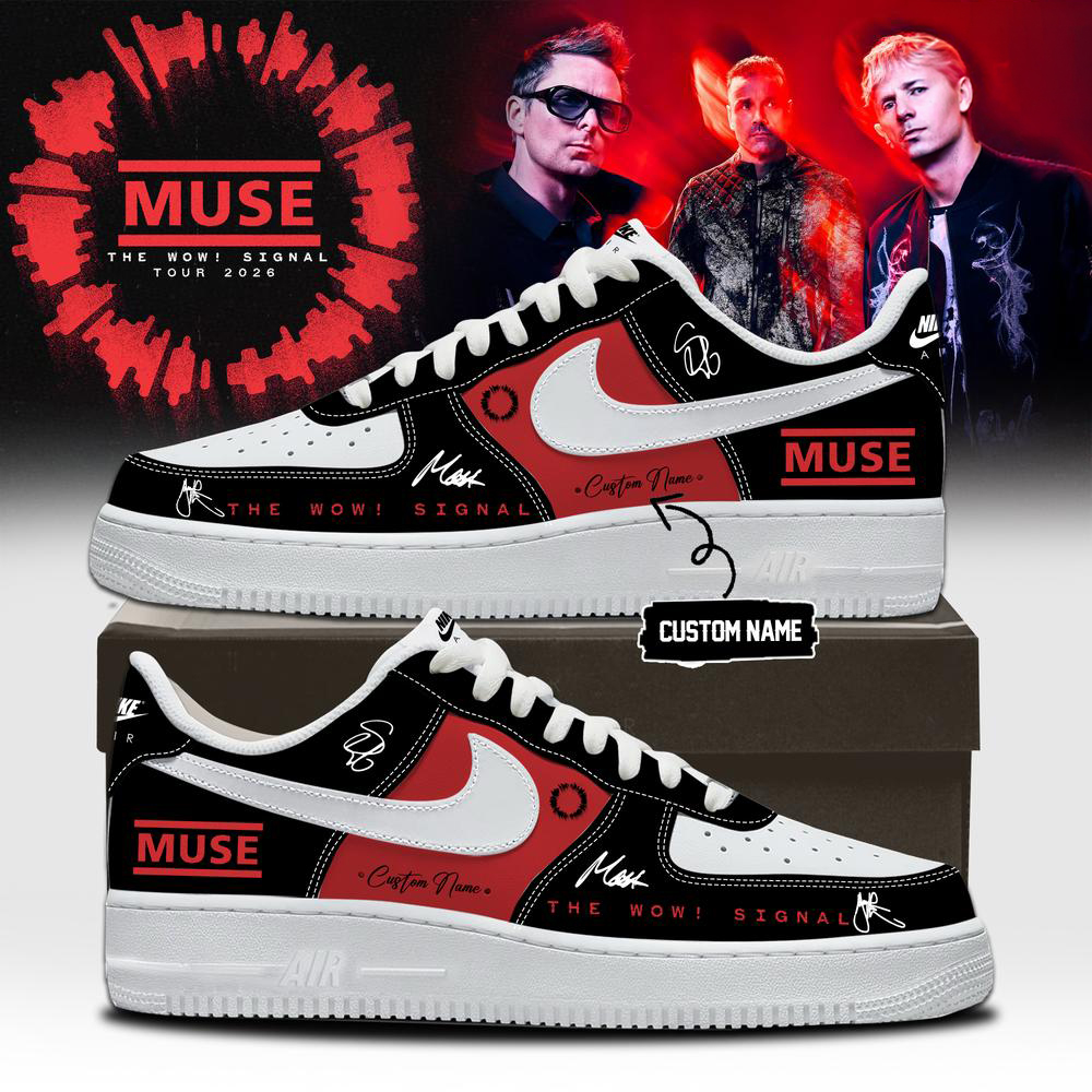 Muse Black and Red Limited Tour Sneakers