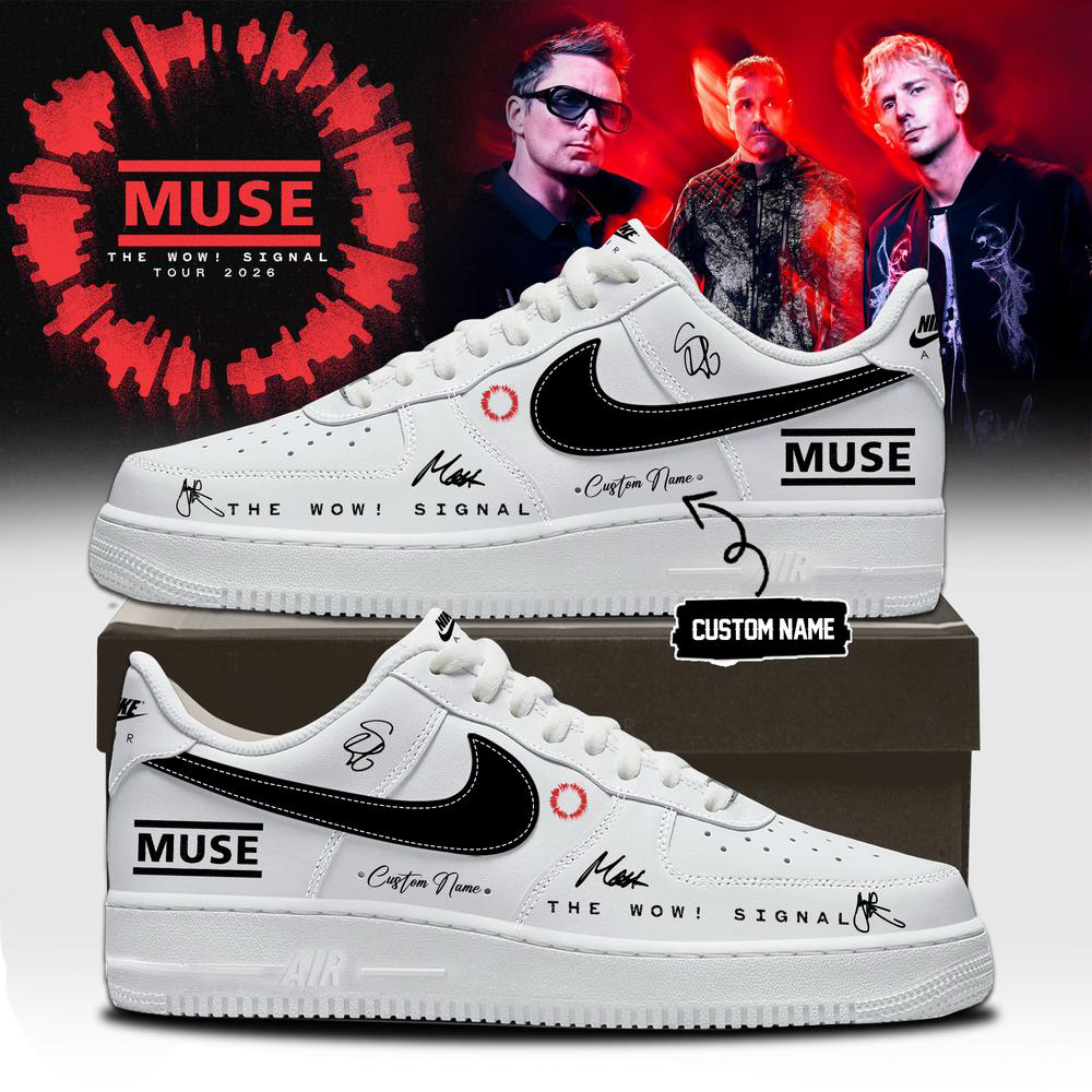 Muse Black Rock Music Tour Sneakers