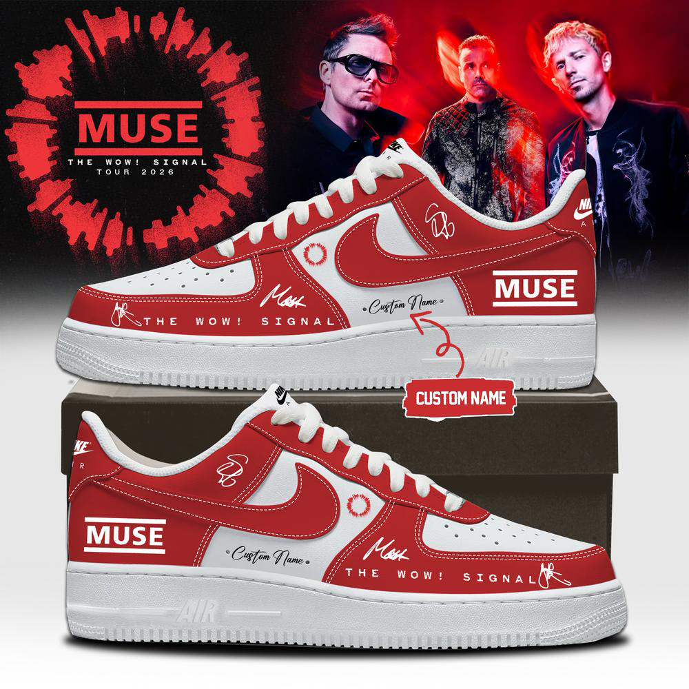 Muse Red Concert Graphic High Top Sneakers