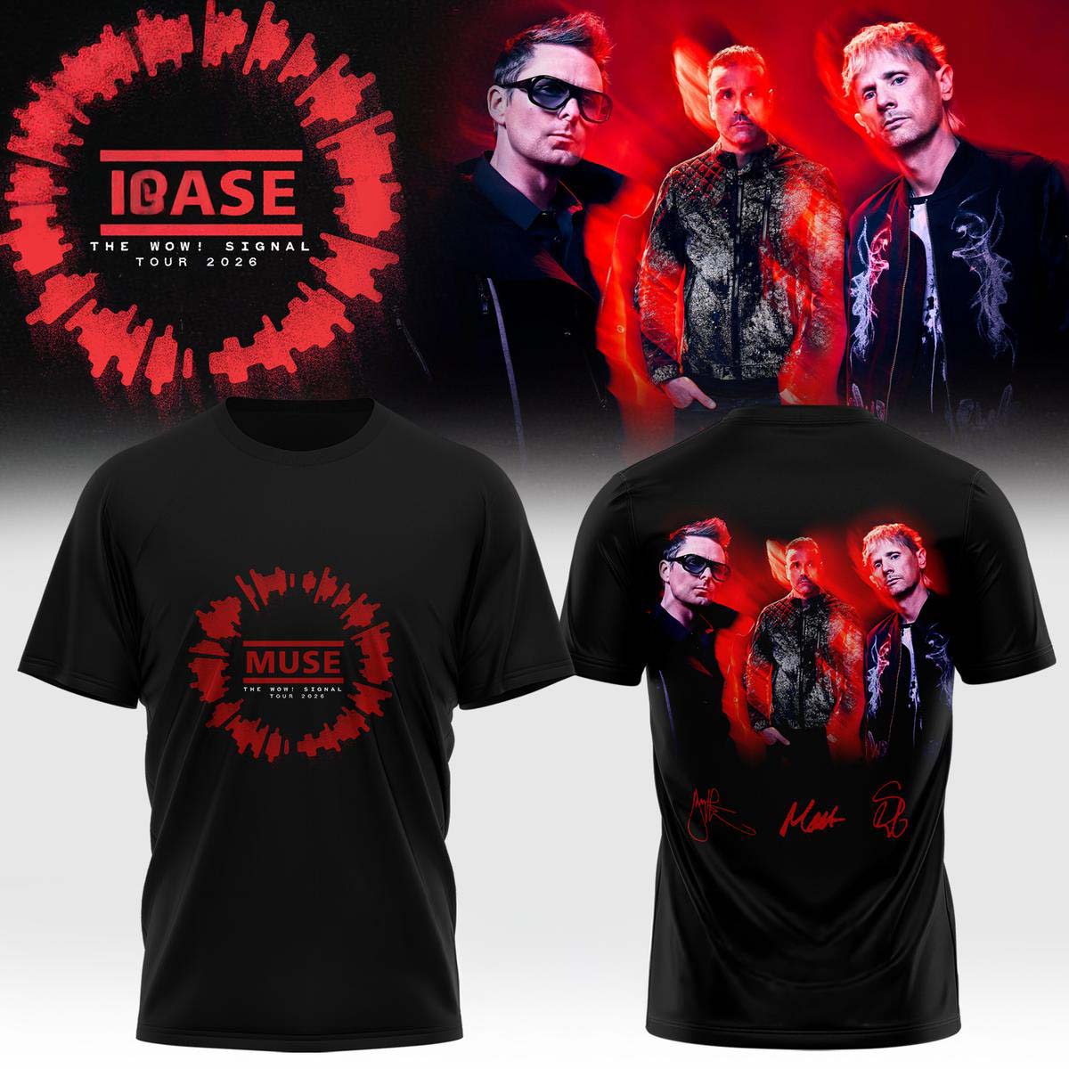 Muse The Wow Signal Europa Tour 2026 T-Shirt Best Gift for Fans