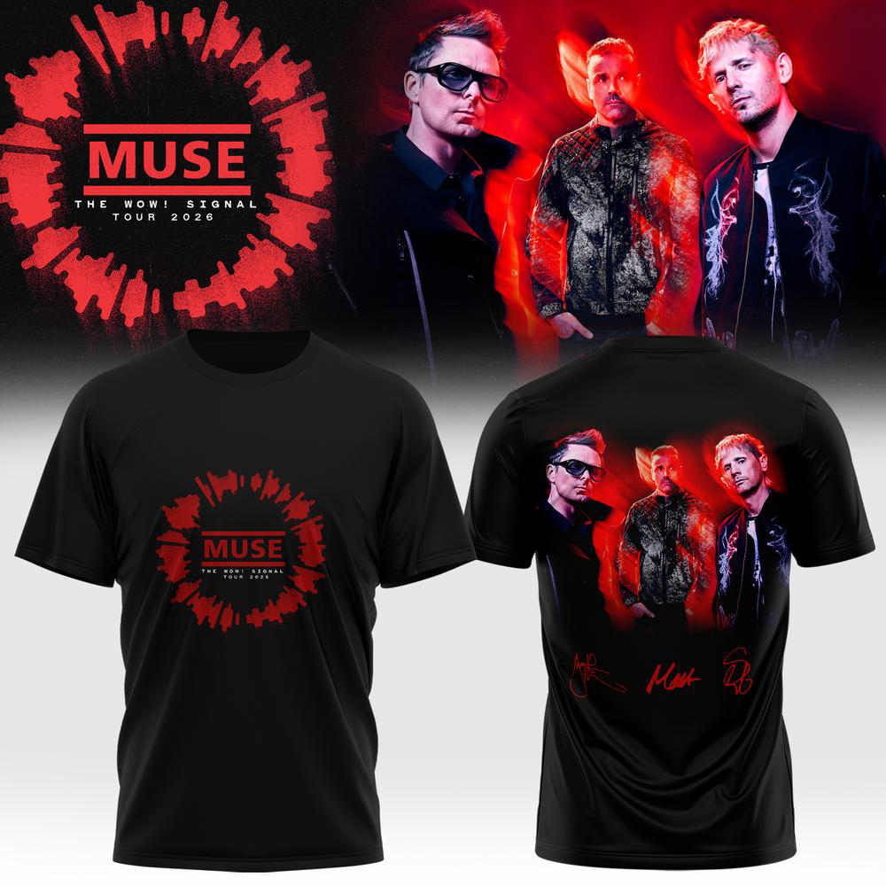 Muse The Wow Signal Tour 2026 Limited Edition TShirt