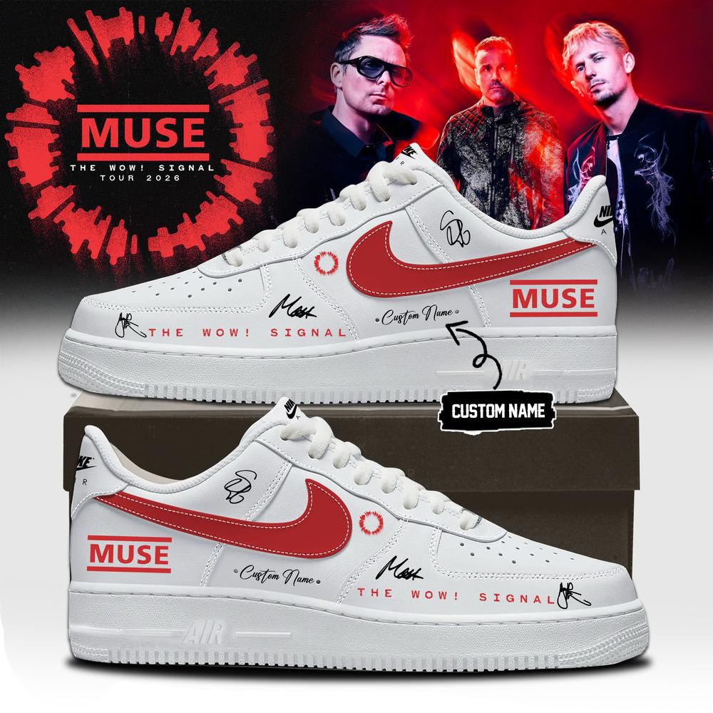 Muse White and Red Limited Edition Sneakers