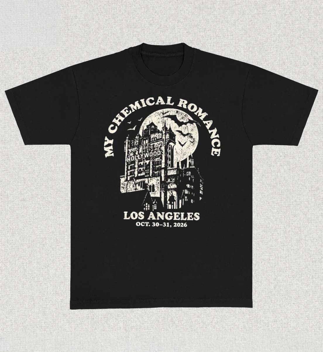 My Chemical Romance Merch Halloween Devil Night At Hollywood Bowl In Los Angeles CA On October 30 31 2026 Haunted Castle TShirt