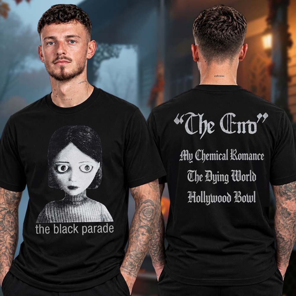 My Chemical Romance Merch Halloween Devil Night At Hollywood Bowl In Los Angeles CA On October 30 31 2026 The End Two Sided Unisex TShirt