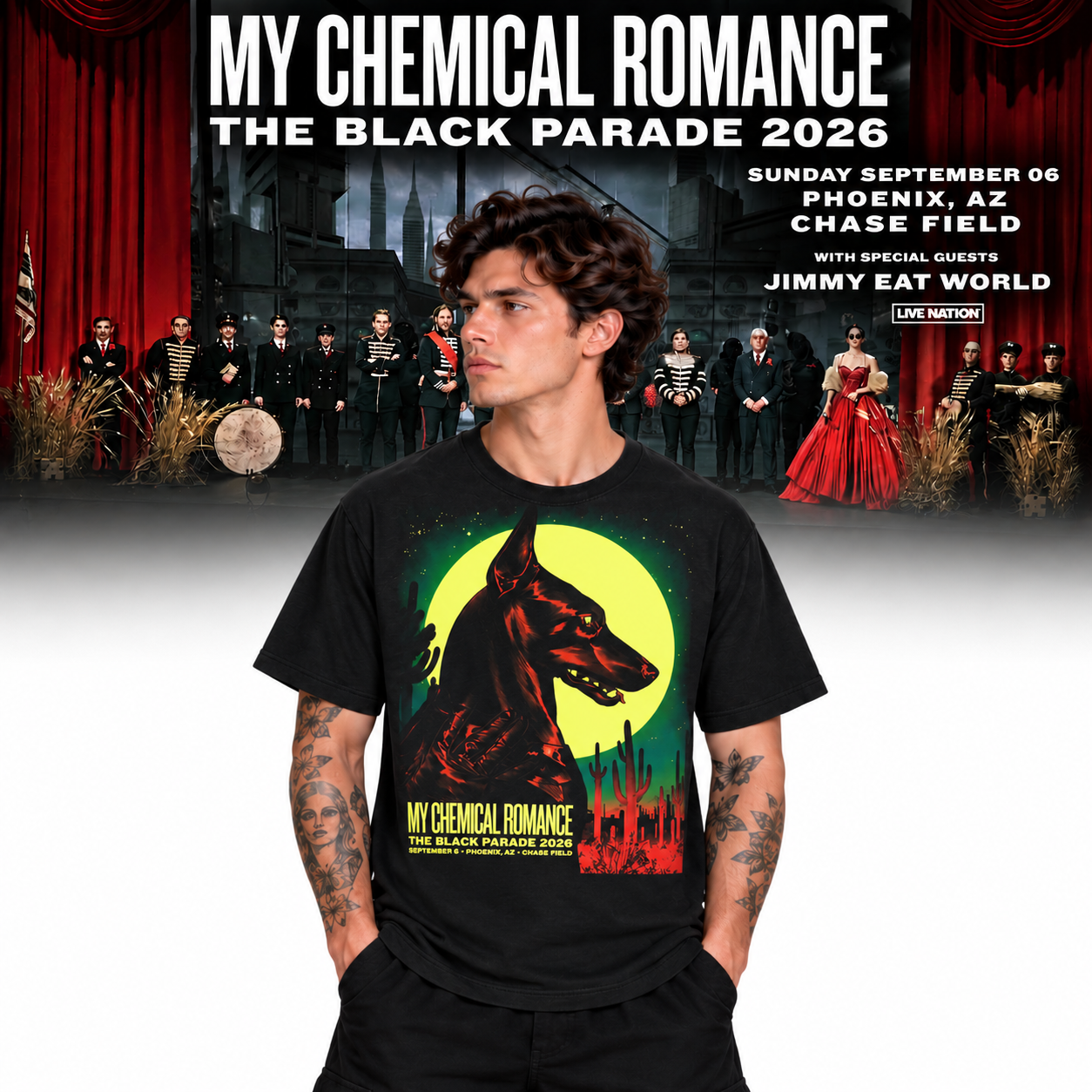 My Chemical Romance Phoenix AZ September 6 2026 Concert Merch T-Shirt