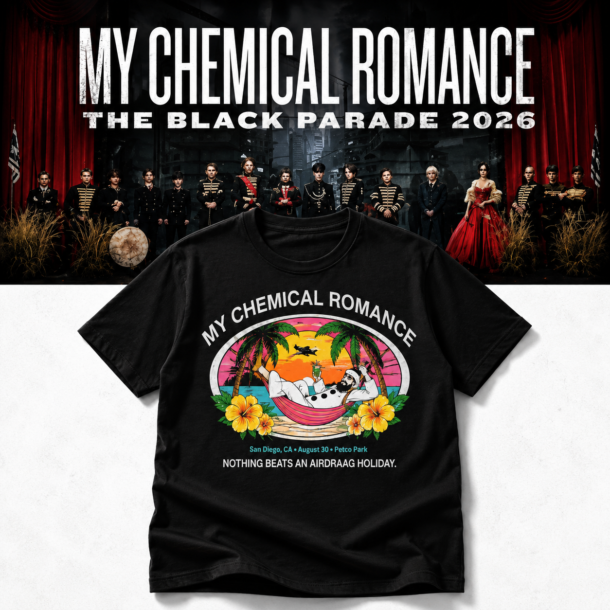 My Chemical Romance The Black Parade San Diego 2026 Merch Shirt 2 - merchtourboutique my chemical romance the black parade san diego 2026 merch shirt puYpH - merchtourboutique