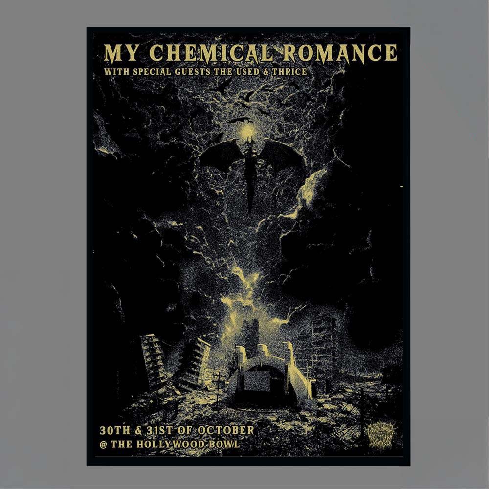 My Chemical Romance With Special Guests The Used Thrice 30th 31st Of October The Hollywood Bowl Poster