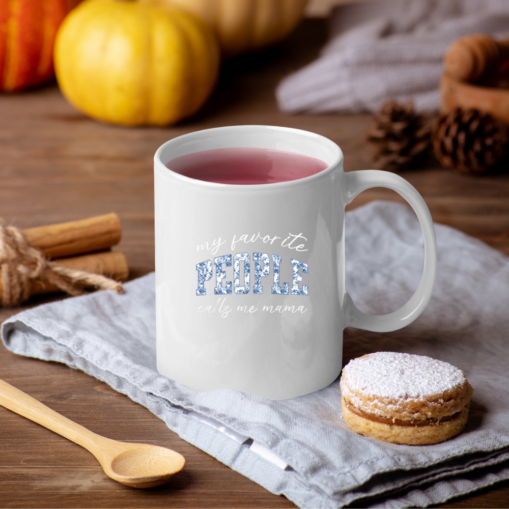 My Favorite People Calls me Mama Family Matching Mug - Image 4