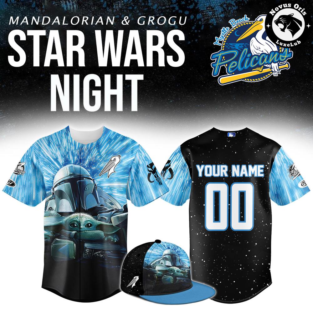 Myrtle Beach Pelicans Star Wars Night Baseball Jersey Limited Edition 1 - Unicasport Myrtle Beach Pelicans Star Wars Night Baseball Jersey Limited Edition