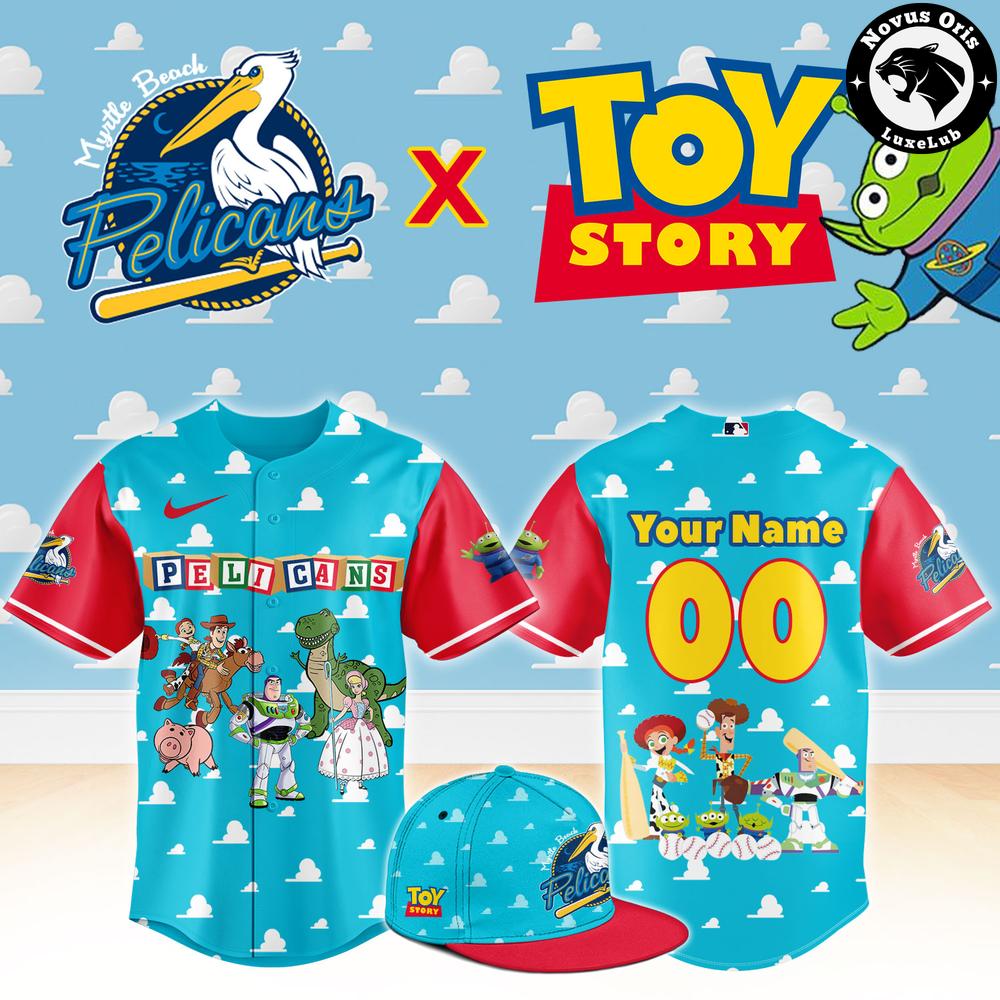 Myrtle Beach Pelicans x Toy Story Night Pixar Cartoon Custom Baseball Jersey 1 - Unicasport Myrtle Beach Pelicans x Toy Story Night Pixar Cartoon Custom Baseball Jersey