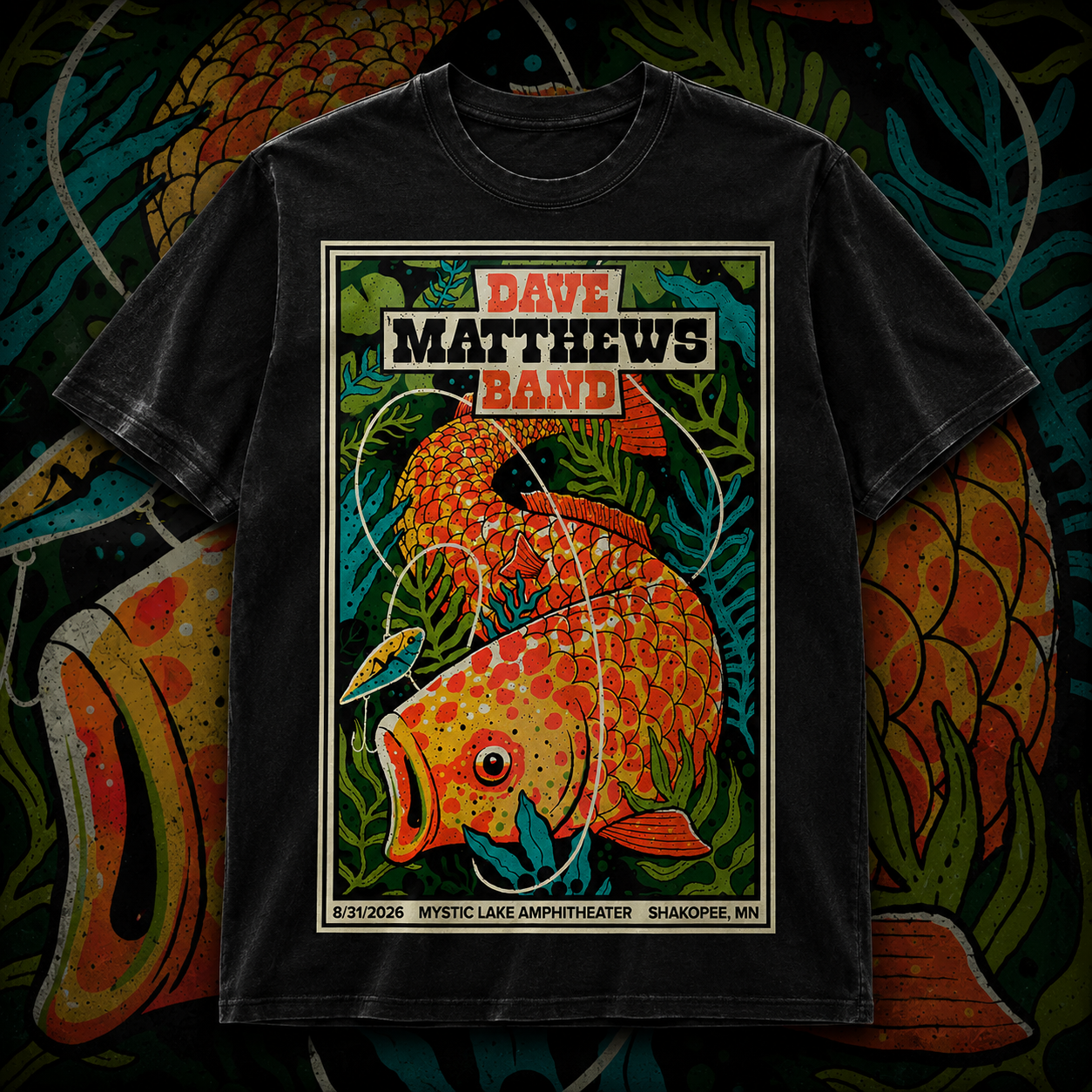 mystic lake amphitheater shakopee mn dave matthews band august 31 2026 shirt merch WD0e3 - merchtourboutique