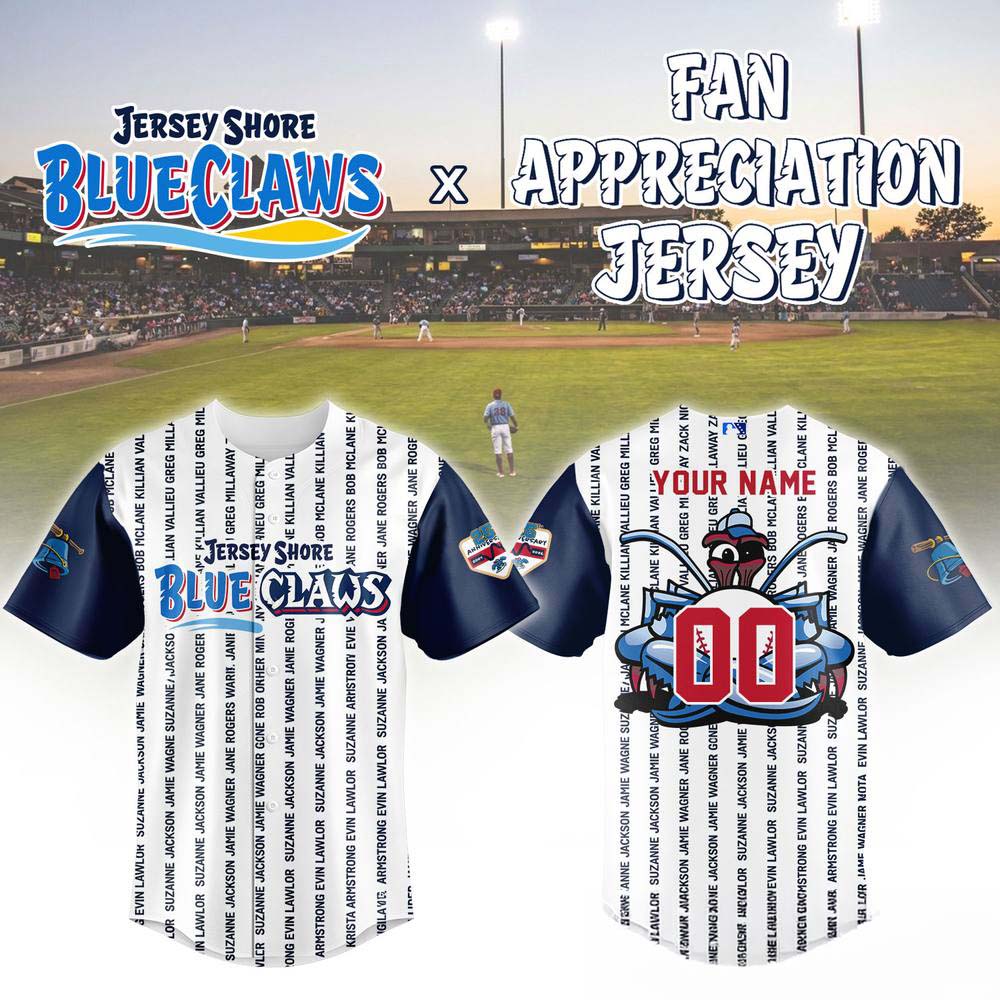 Nashville Sounds Jersey Shore BlueClaws Fan Appreciation Night Limited Collector Jersey