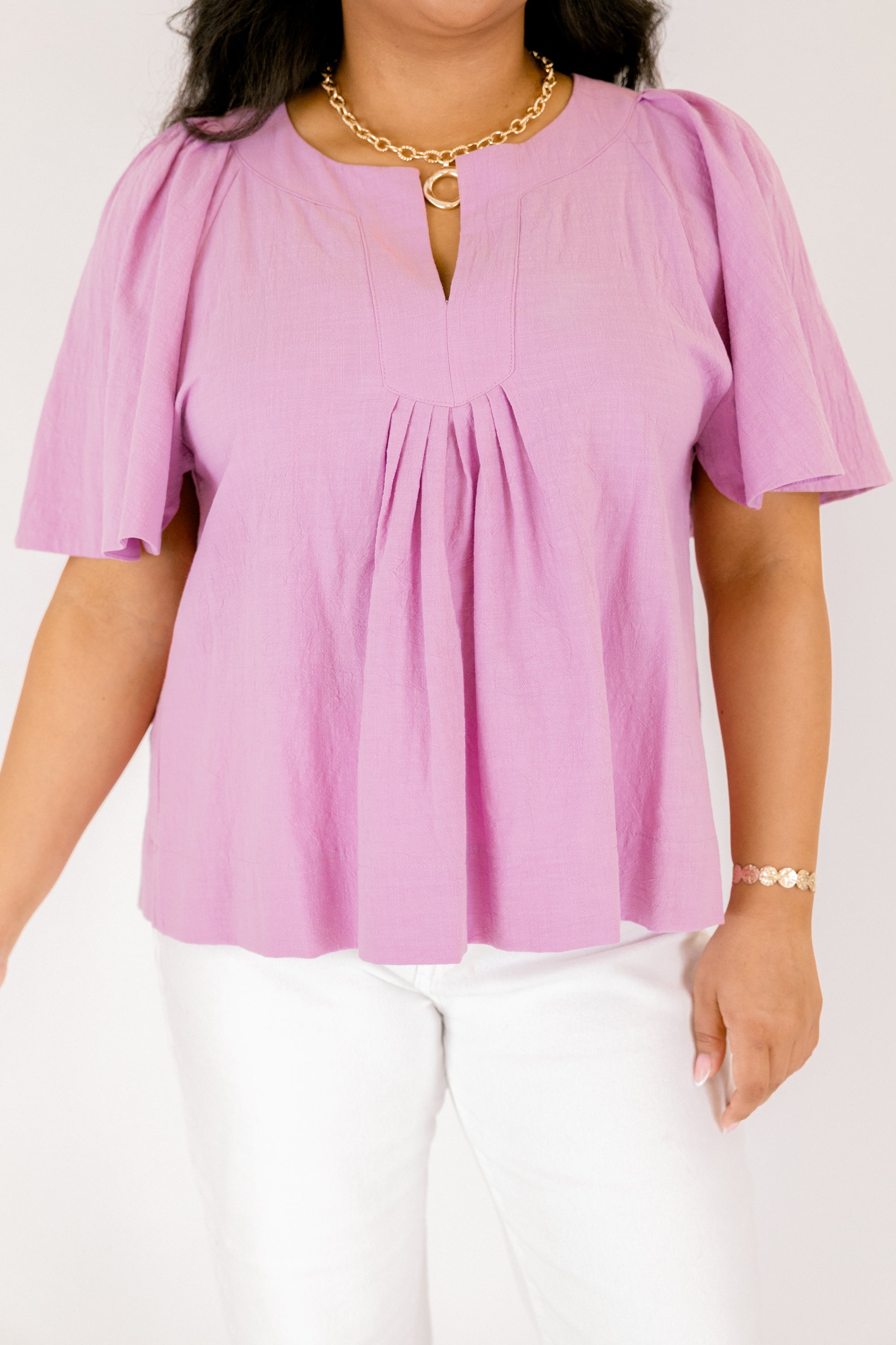 Nautical Breeze Top, Lavender 5 Nautical Breeze Top, Lavender - Image 5