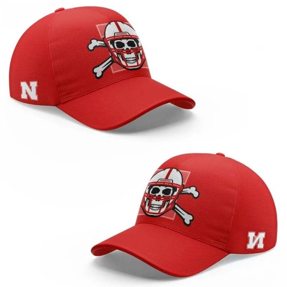Nebraska Cornhuskers Day of the Dead 2026 Red Cap