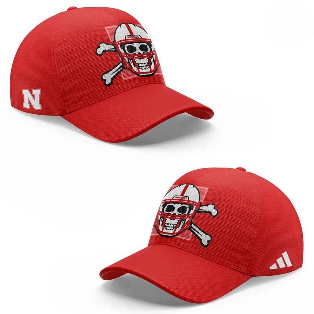 Nebraska Cornhuskers Day of the Dead 2026 Red Hoodie - Image 4