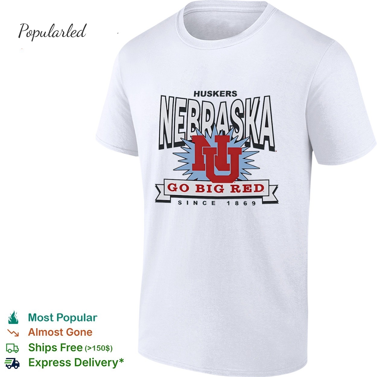 Nebraska Cornhuskers Fly by Franklin Go Big Red since 1869 shirt