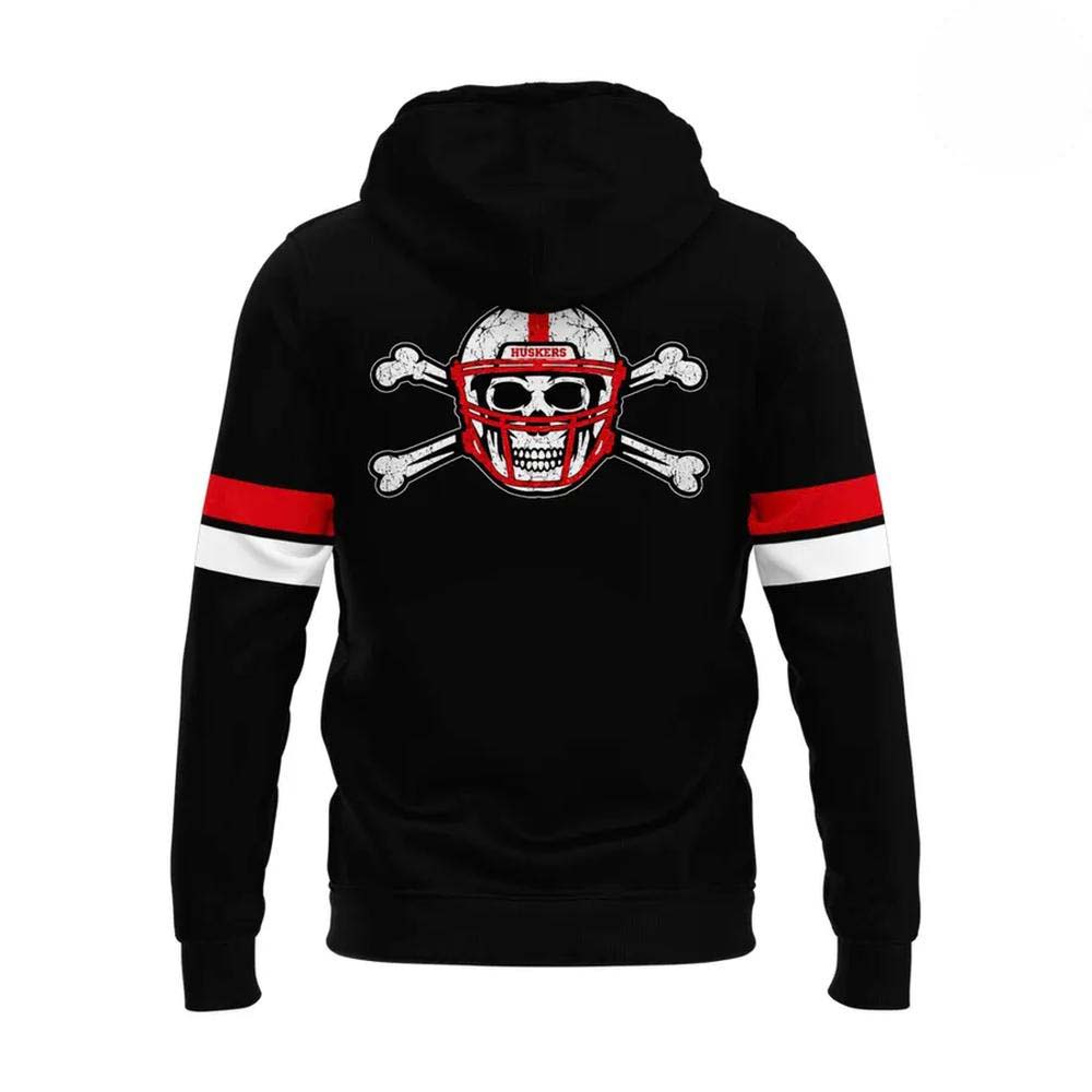 Nebraska Huskers Wear Black 2026 Hoodie alternate angle