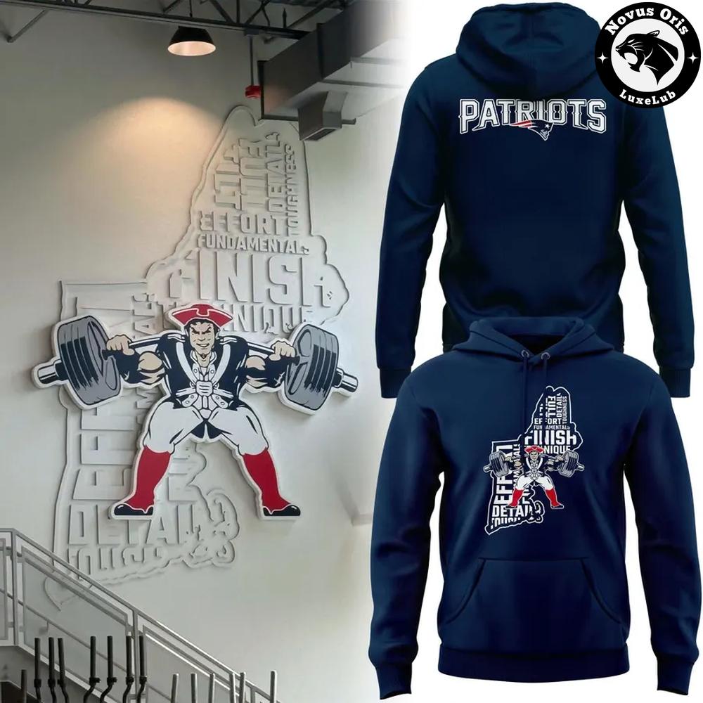 New England Patriots 2026 Weight Room Training Hoodie 1 - Unicasport New England Patriots 2026 Weight Room Training Hoodie