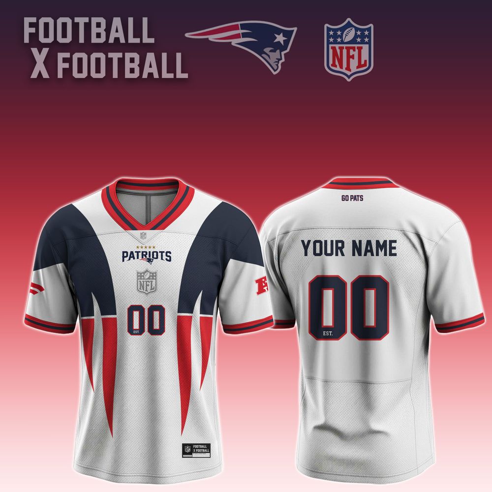 2026 Limited Edition New England Patriots Football x Football Jersey