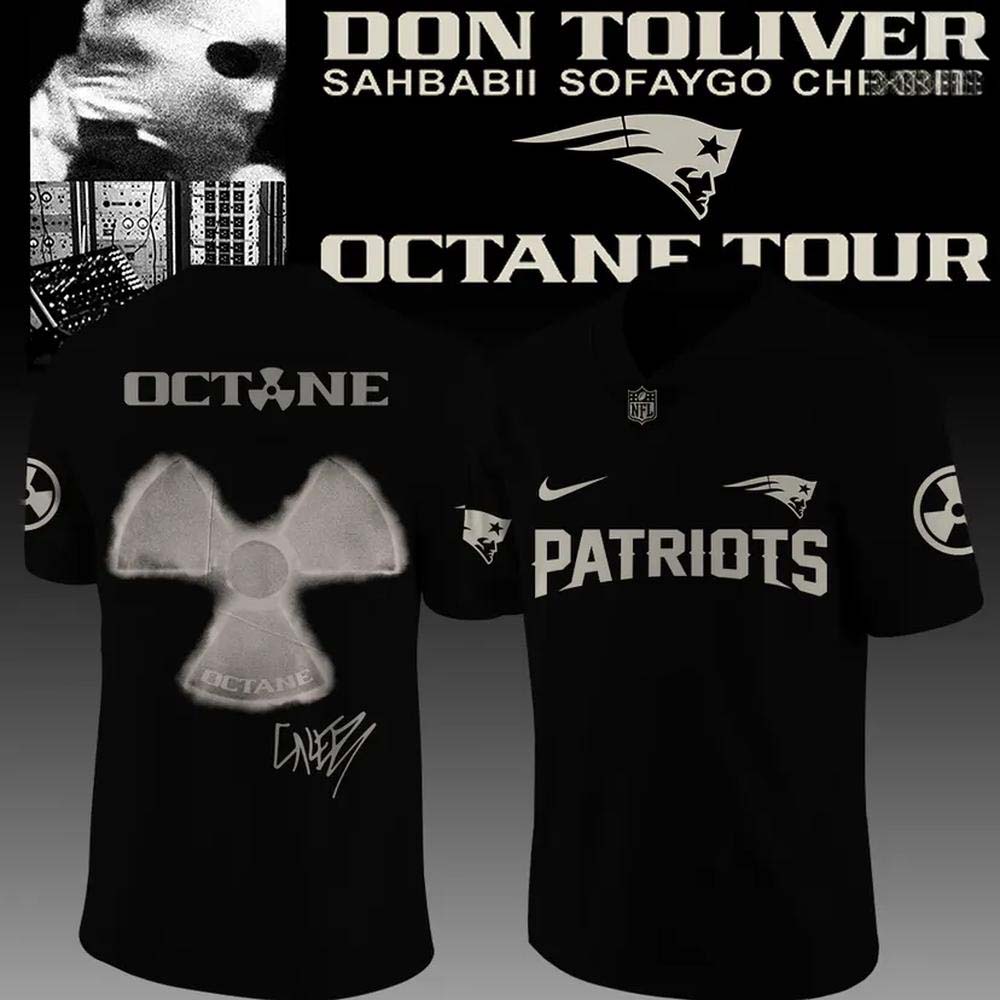 New England Patriots x Don Toliver Octane Tour Navy Artist Graphic Football Jersey